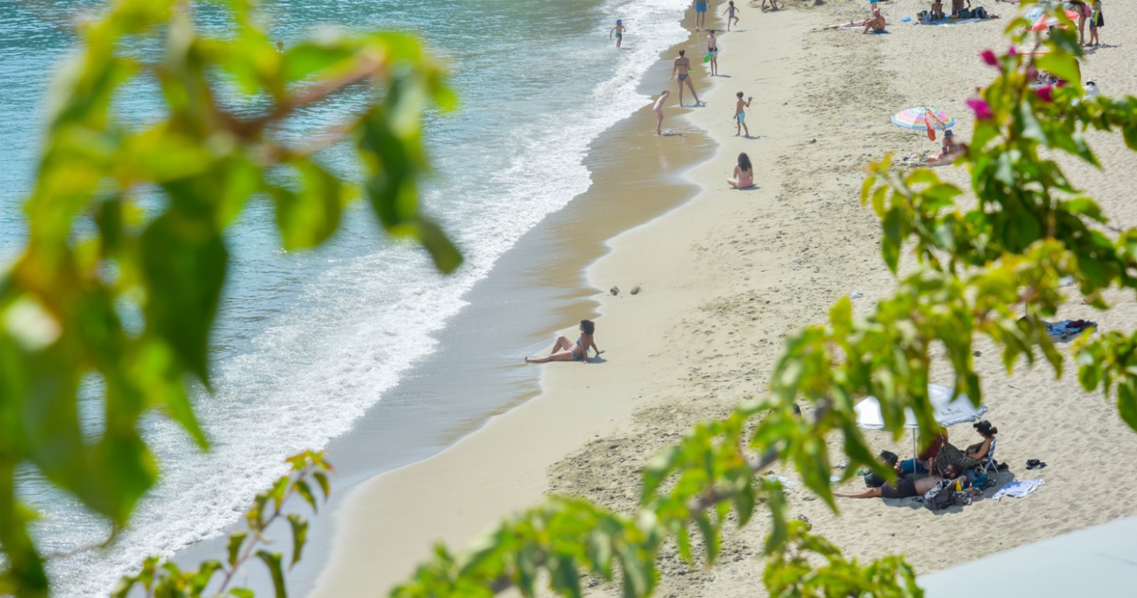 the beach